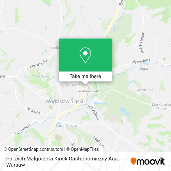 Карта Parzych Małgorzata Kiosk Gastronomiczny Aga
