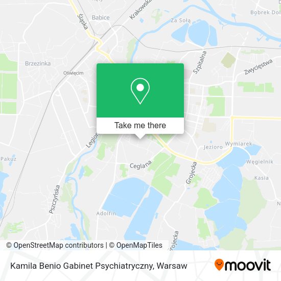 Kamila Benio Gabinet Psychiatryczny map