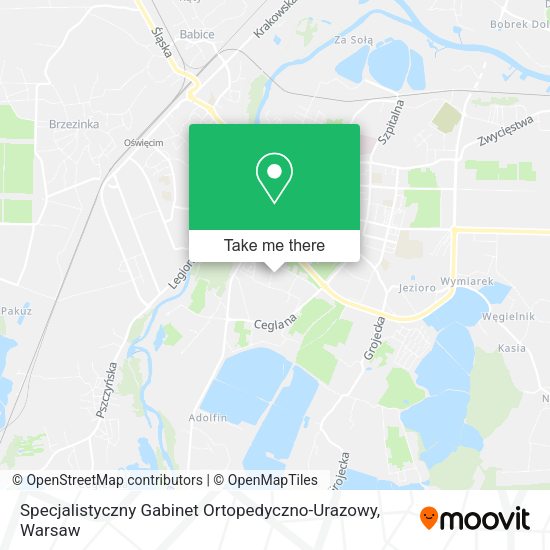 Specjalistyczny Gabinet Ortopedyczno-Urazowy map