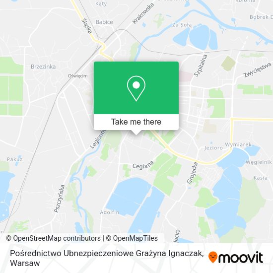 Pośrednictwo Ubnezpieczeniowe Grażyna Ignaczak map