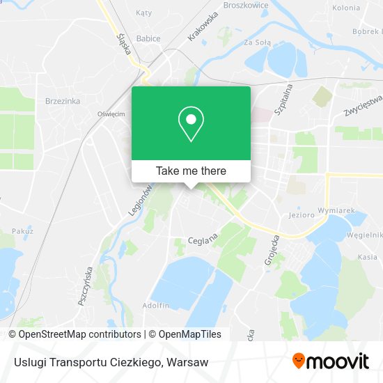 Uslugi Transportu Ciezkiego map