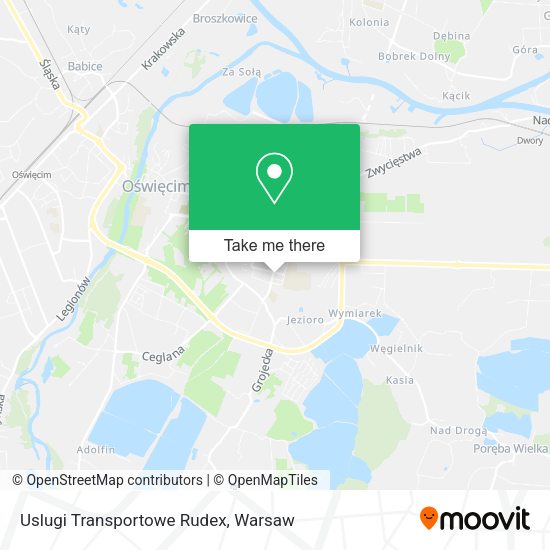 Uslugi Transportowe Rudex map