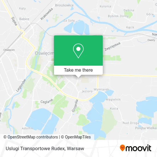 Карта Uslugi Transportowe Rudex