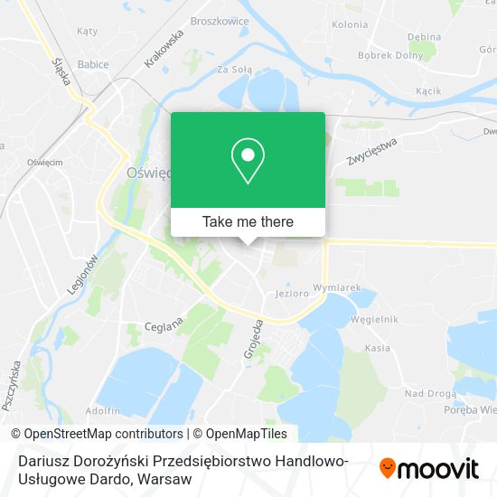 Карта Dariusz Dorożyński Przedsiębiorstwo Handlowo-Usługowe Dardo