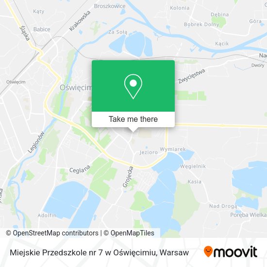 Miejskie Przedszkole nr 7 w Oświęcimiu map