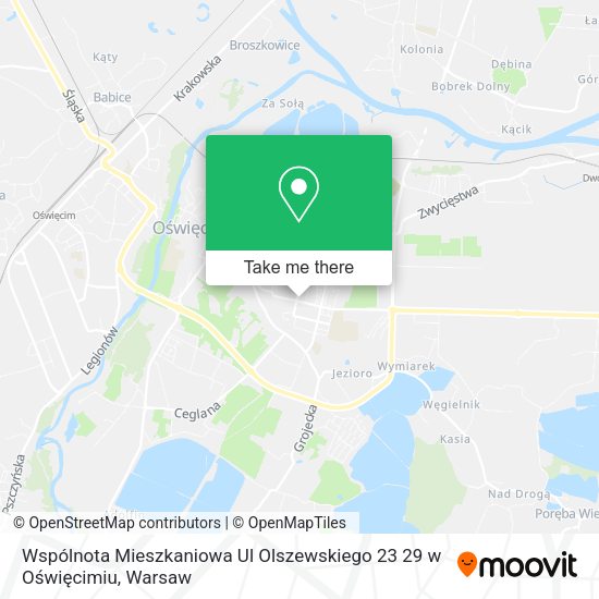 Wspólnota Mieszkaniowa Ul Olszewskiego 23 29 w Oświęcimiu map