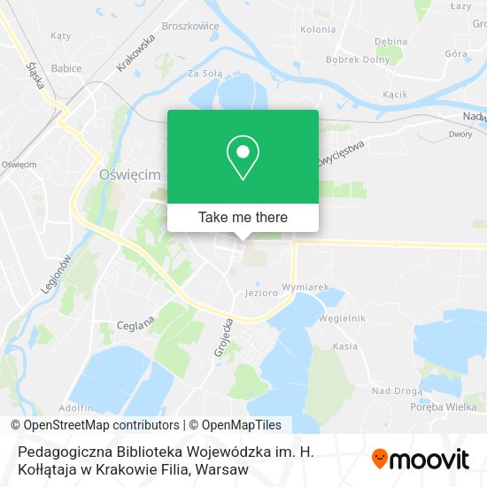 Pedagogiczna Biblioteka Wojewódzka im. H. Kołłątaja w Krakowie Filia map