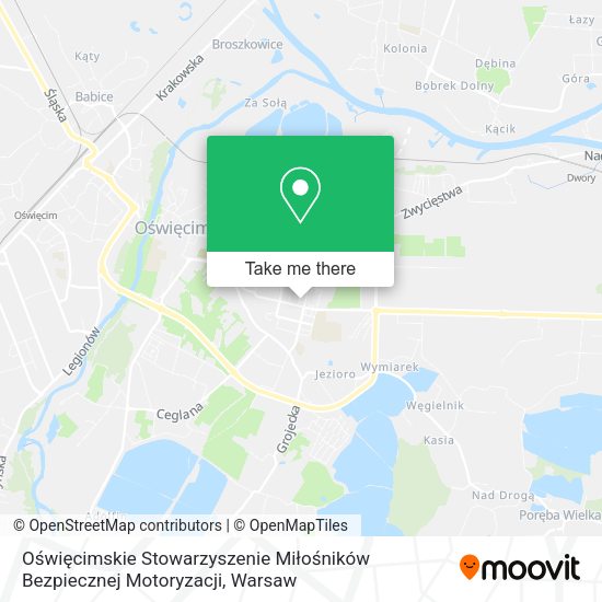 Oświęcimskie Stowarzyszenie Miłośników Bezpiecznej Motoryzacji map