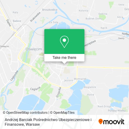 Andrzej Barciak Pośrednictwo Ubezpieczeniowe i Finansowe map