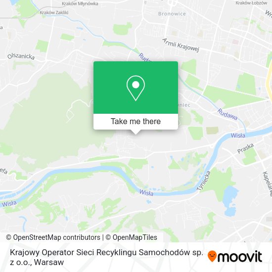 Krajowy Operator Sieci Recyklingu Samochodów sp. z o.o. map