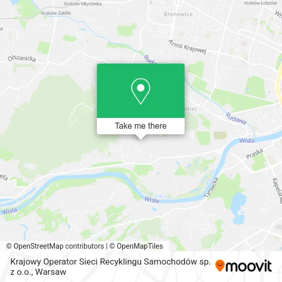 Карта Krajowy Operator Sieci Recyklingu Samochodów sp. z o.o.