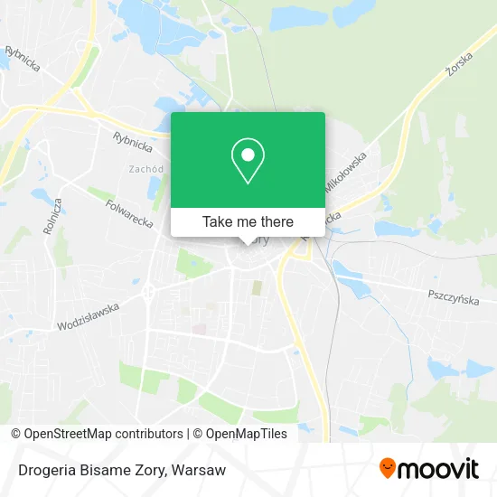 Карта Drogeria Bisame Zory