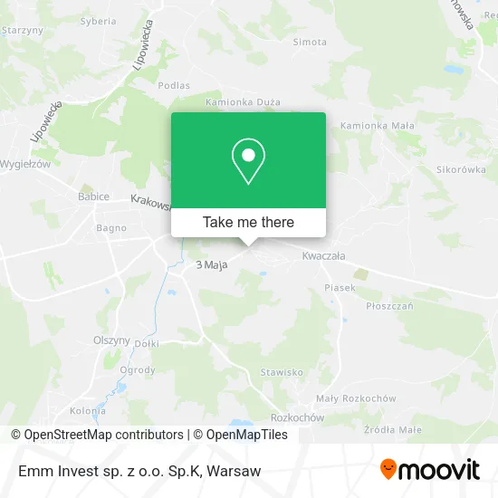 Карта Emm Invest sp. z o.o. Sp.K