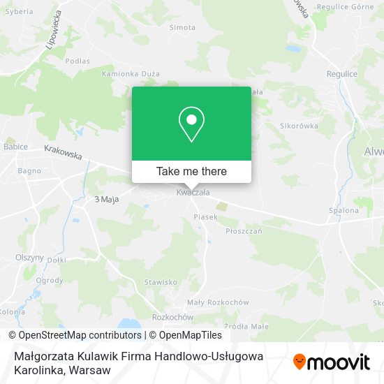 Małgorzata Kulawik Firma Handlowo-Usługowa Karolinka map