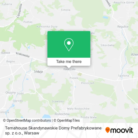 Карта Temahouse Skandynawskie Domy Prefabrykowane sp. z o.o.