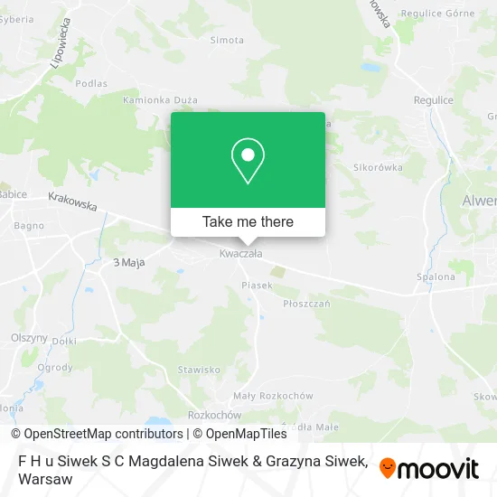 Карта F H u Siwek S C Magdalena Siwek & Grazyna Siwek