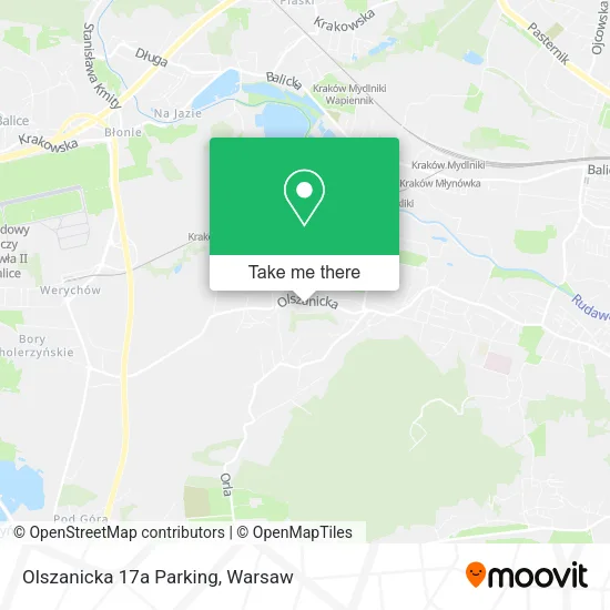 Карта Olszanicka 17a Parking