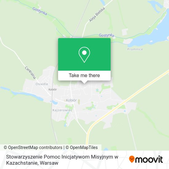 Stowarzyszenie Pomoc Inicjatywom Misyjnym w Kazachstanie map