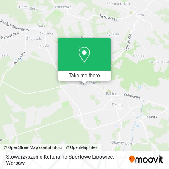 Stowarzyszenie Kulturalno Sportowe Lipowiec map