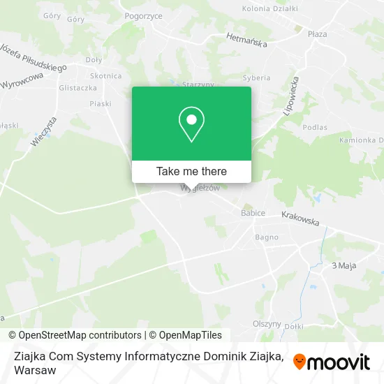 Карта Ziajka Com Systemy Informatyczne Dominik Ziajka