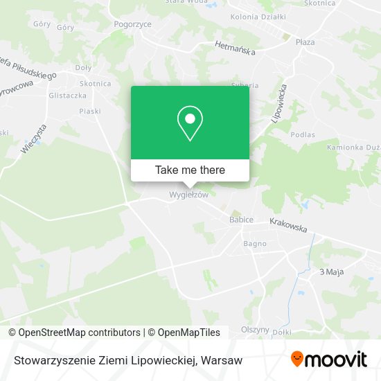 Карта Stowarzyszenie Ziemi Lipowieckiej