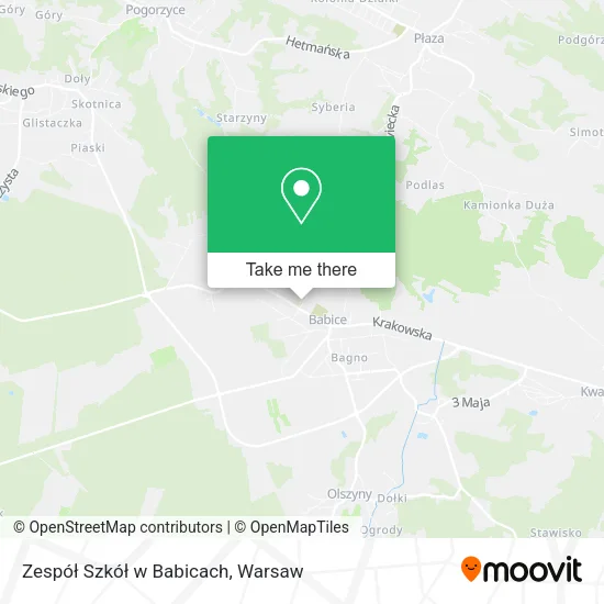 Карта Zespół Szkół w Babicach