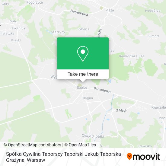 Spółka Cywilna Taborscy Taborski Jakub Taborska Grażyna map