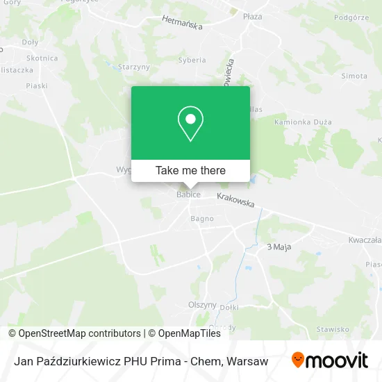 Карта Jan Paździurkiewicz PHU Prima - Chem