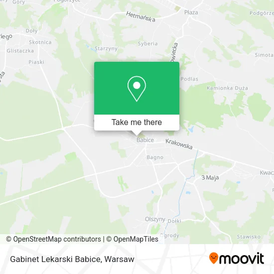 Карта Gabinet Lekarski Babice
