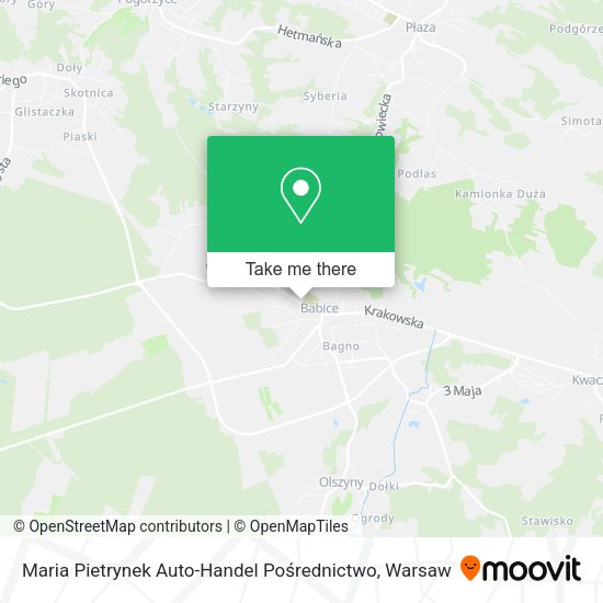 Maria Pietrynek Auto-Handel Pośrednictwo map