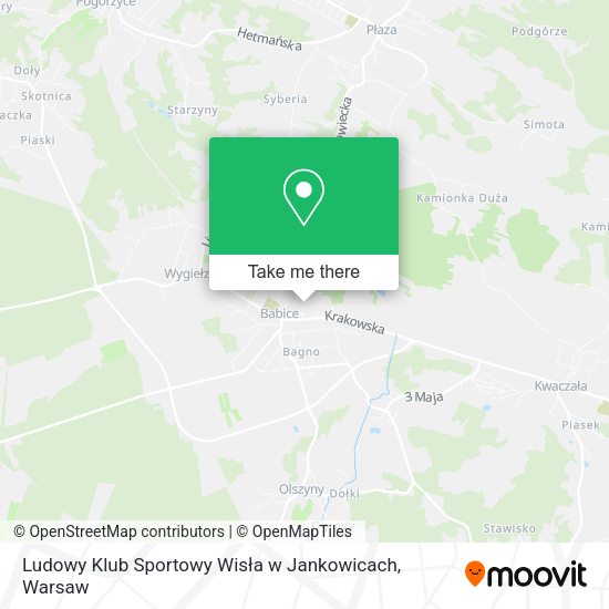 Ludowy Klub Sportowy Wisła w Jankowicach map