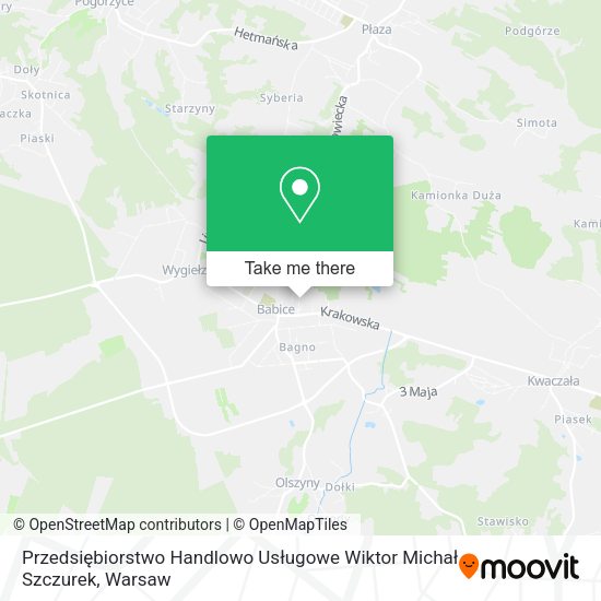 Przedsiębiorstwo Handlowo Usługowe Wiktor Michał Szczurek map