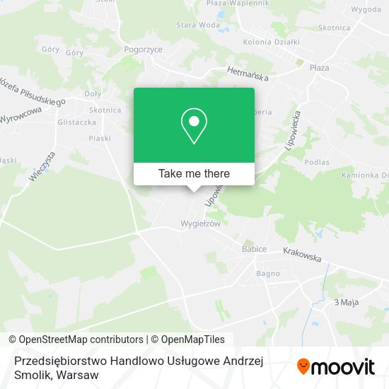 Przedsiębiorstwo Handlowo Usługowe Andrzej Smolik map