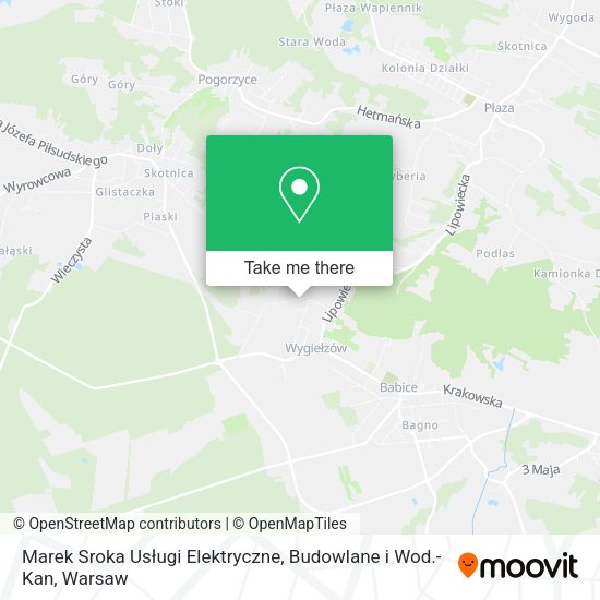 Marek Sroka Usługi Elektryczne, Budowlane i Wod.-Kan map