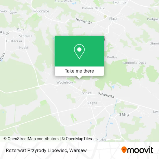 Карта Rezerwat Przyrody Lipowiec