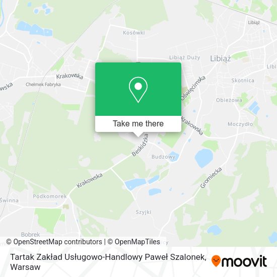 Tartak Zakład Usługowo-Handlowy Paweł Szalonek map