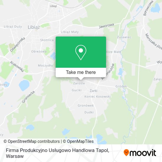 Firma Produkcyjno Usługowo Handlowa Tapol map