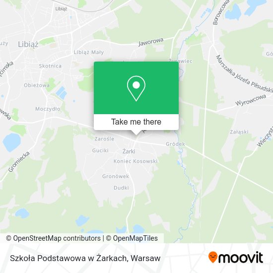 Szkoła Podstawowa w Żarkach map