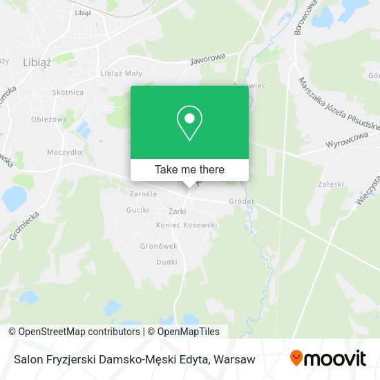 Salon Fryzjerski Damsko-Męski Edyta map