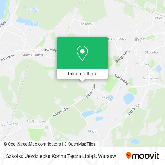 Szkółka Jeździecka Konna Tęcza Libiąż map