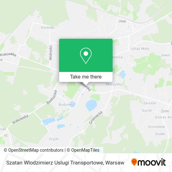 Szatan Wlodzimierz Uslugi Transportowe map