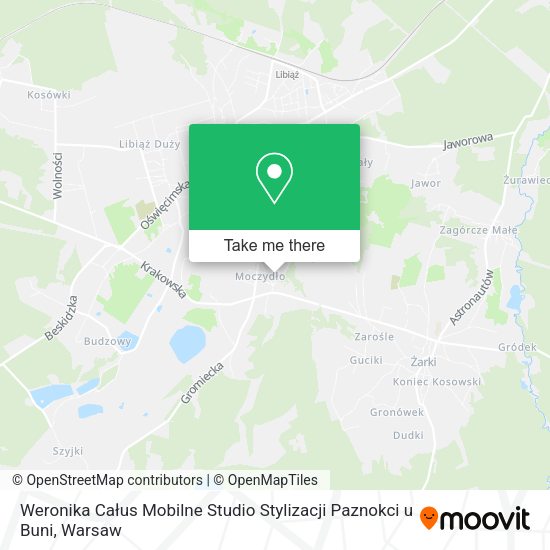 Weronika Całus Mobilne Studio Stylizacji Paznokci u Buni map