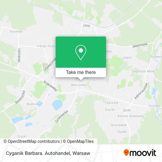 Cyganik Barbara. Autohandel map