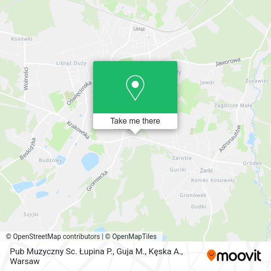 Pub Muzyczny Sc. Łupina P., Guja M., Kęska A. map