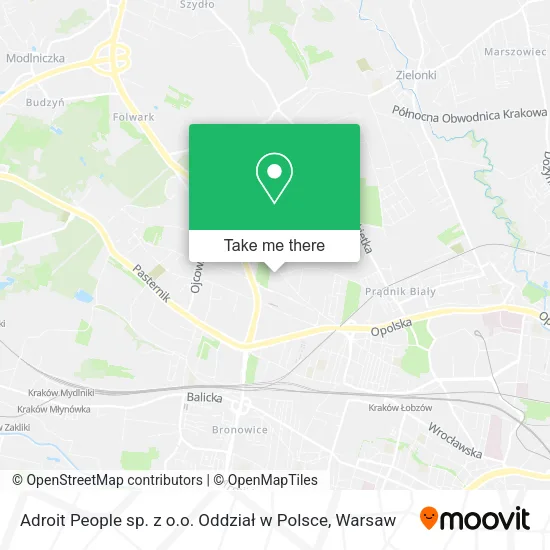 Карта Adroit People sp. z o.o. Oddział w Polsce