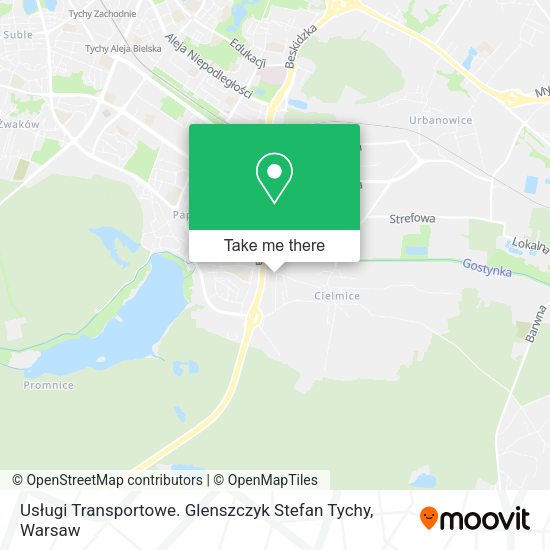 Usługi Transportowe. Glenszczyk Stefan Tychy map