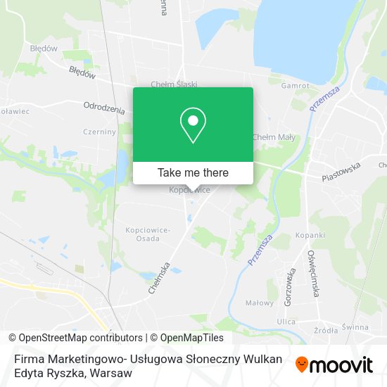 Firma Marketingowo- Usługowa Słoneczny Wulkan Edyta Ryszka map