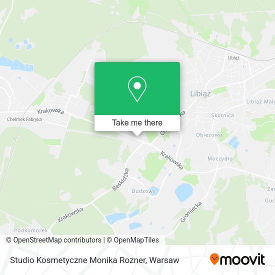 Studio Kosmetyczne Monika Rozner map