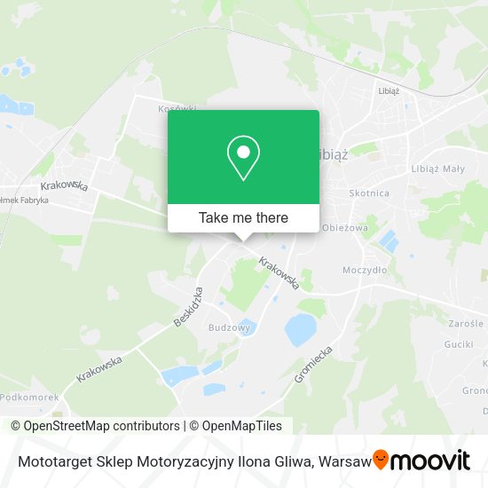 Mototarget Sklep Motoryzacyjny Ilona Gliwa map