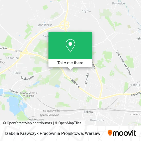 Карта Izabela Krawczyk Pracownia Projektowa